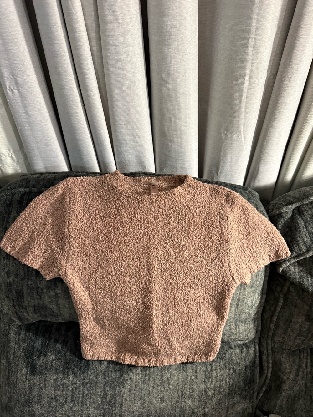 SKIMS Cozy Knit Cropped T-Shirt